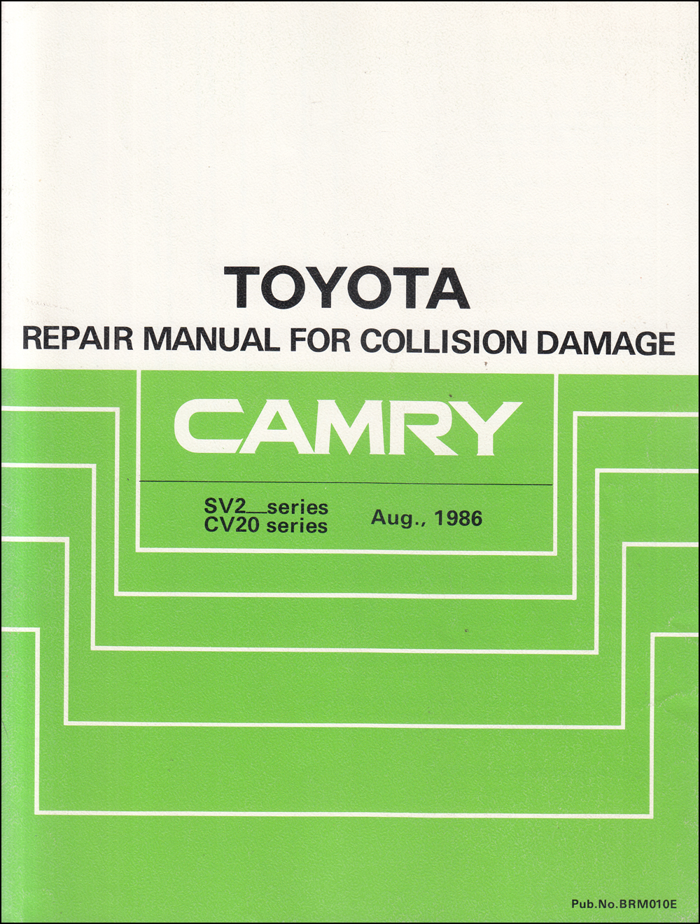 1987-1991 Toyota Camry Body Collision Repair Shop Manual Original