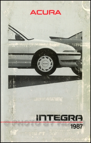 1987 Acura Integra Owners Manual Original