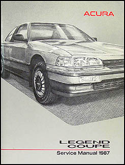 1987 Acura Legend Coupe Shop Manual Original
