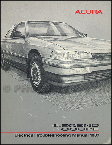1987 Acura Legend Coupe Electrical Troubleshooting Manual Original