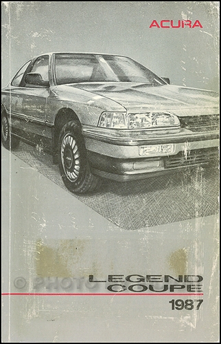 1987 Acura Legend Coupe Owners Manual Original