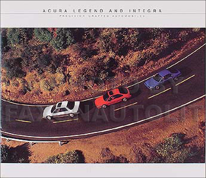 1987 Acura Legend and Integra Original Sales Catalog 87 