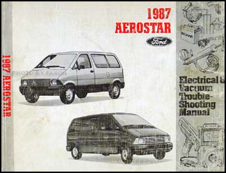 1987 Ford Aerostar Electrical & Vacuum Troubleshootng Manual Original