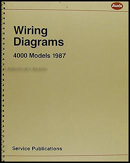 1987 4000 and Audi Coupe GT Wiring Diagram Manual Original