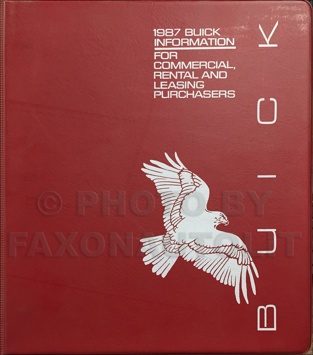 1987 Buick Fleet Buyers Guide Original