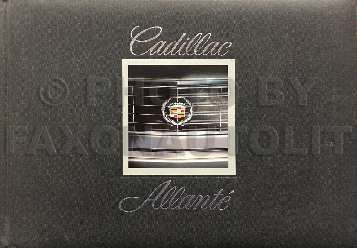 1987 Cadillac Allante Hardbound Dealer Photo Book
