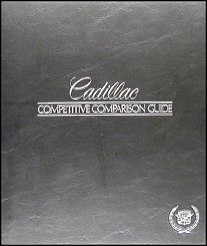 1987 Cadillac Competitive Comparison Guide Original Dealer Album