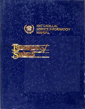 1987 Cadillac Eldorado & Seville Shop Manual Original
