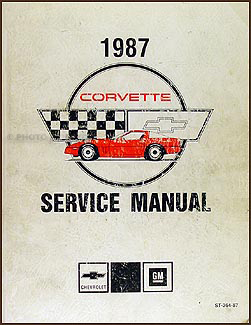 1987 Corvette Shop Manual Original
