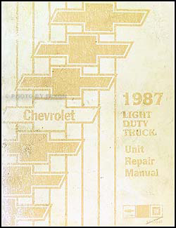1987 Chevy 10-30 Series Truck Overhaul Manual Original