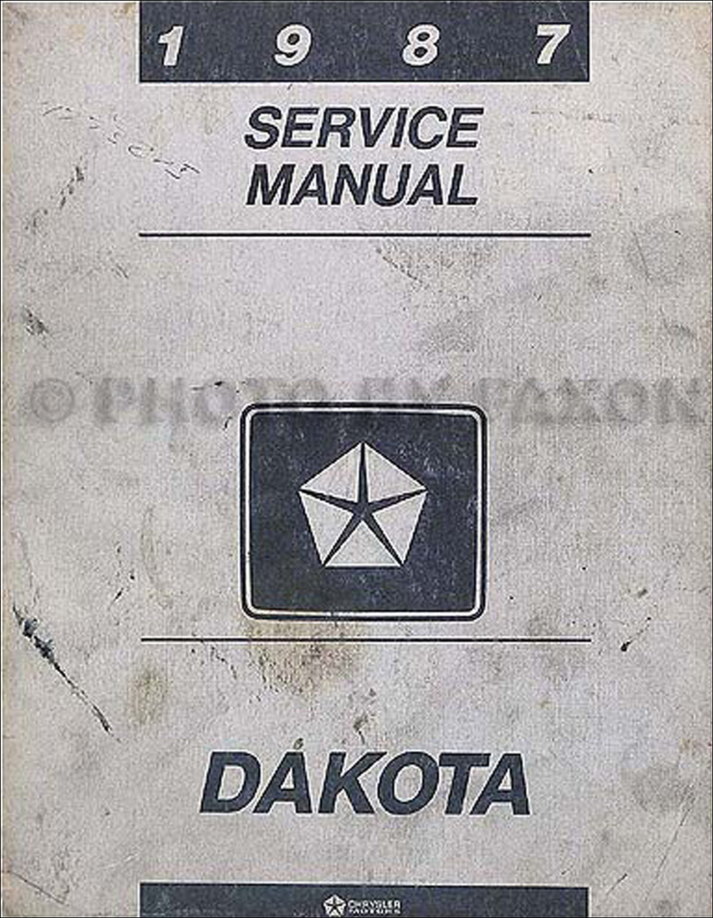 1987 Dodge Dakota Repair Manual Original