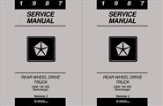 1987 Dodge Pickup Truck & Ramcharger Repair Manual Original 