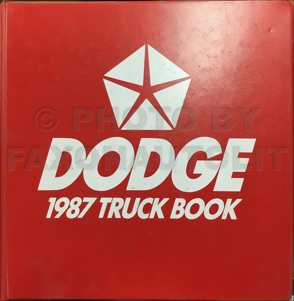 1987 Dodge Truck Color & Upholstery Album and Data Book Original