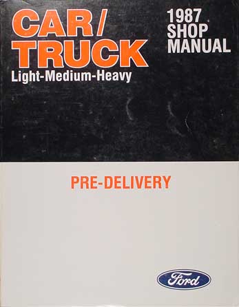 1987 Maintenance and Lubrication Manual Original Ford Lincoln Mercury