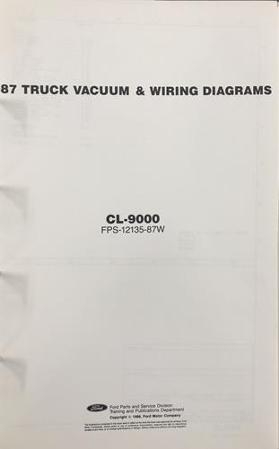 1987 Ford Foldout Wiring Diagrams Original - Select your model from the list