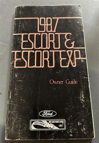 1987 Ford Escort and EXP Owner's Manual Original