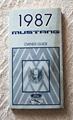 1987 Ford Mustang Owner's Manual Original