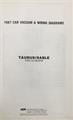 1987 Ford/Mercury Foldout Wiring Diagrams Original - Select your model from the list