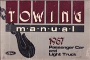 1987 Ford Towing Manual Original