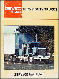 1987-1988 GMC Heavy Duty Truck Repair Manual Original 