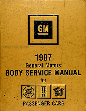1987 GM Original Body Manual Buick, Cadillac, Oldsmobile