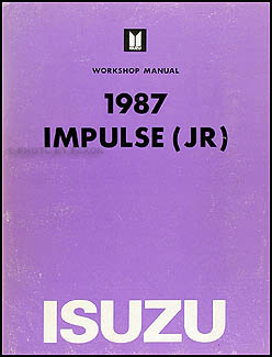 1987 Isuzu Impulse Repair Manual Original
