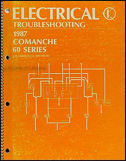 1987 Jeep Comanche Electrical Troubleshooting Manual Original