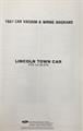 1987 Lincoln Foldout Wiring Diagrams Original - Select your model from the list