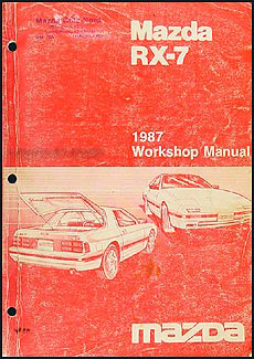 1987 Mazda RX-7 Repair Manual Original 