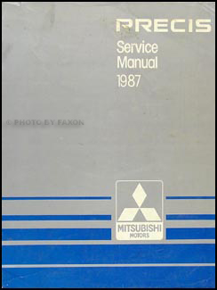 1987 Mitsubishi Precis Repair Manual Original
