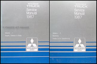 1987 Mitsubishi Truck Repair Manual Set Original