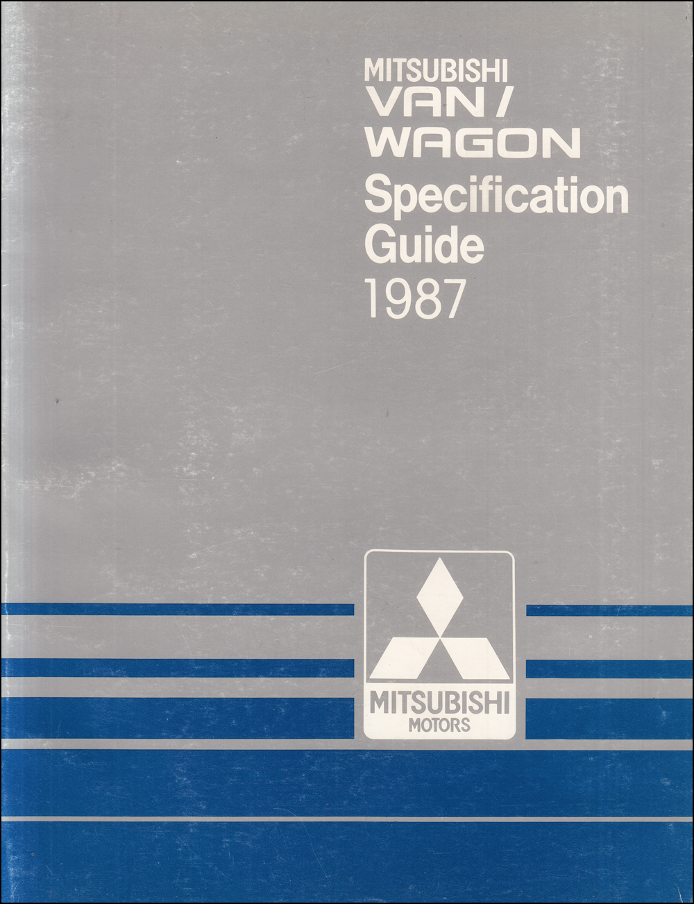 1987 Mitsubishi Van Wiring Diagram Manual Original 