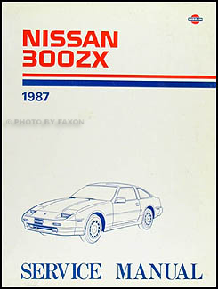 1987 Nissan 300ZX Repair Manual Original
