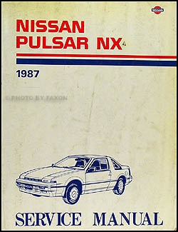 1987 Nissan Pulsar NX Repair Manual Original