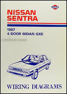 1987 Nissan Sentra Wiring Diagram Manual Original