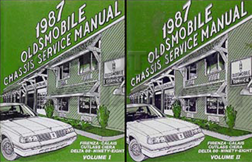 1987 Olds Firenza Calais Delta 88 98 Cutlass Ciera Repair Shop Manual Set