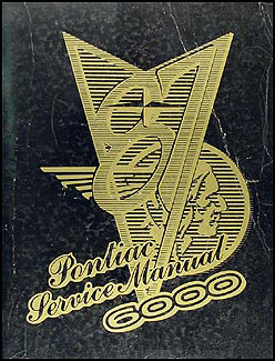 1987 Pontiac 6000 Repair Manual Original 