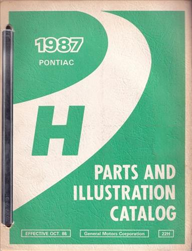 1987-88 Pontiac Bonneville Parts Book Original
