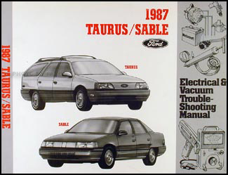1987 Taurus Sable Electrical & Vacuum Troubleshooting Manual Original