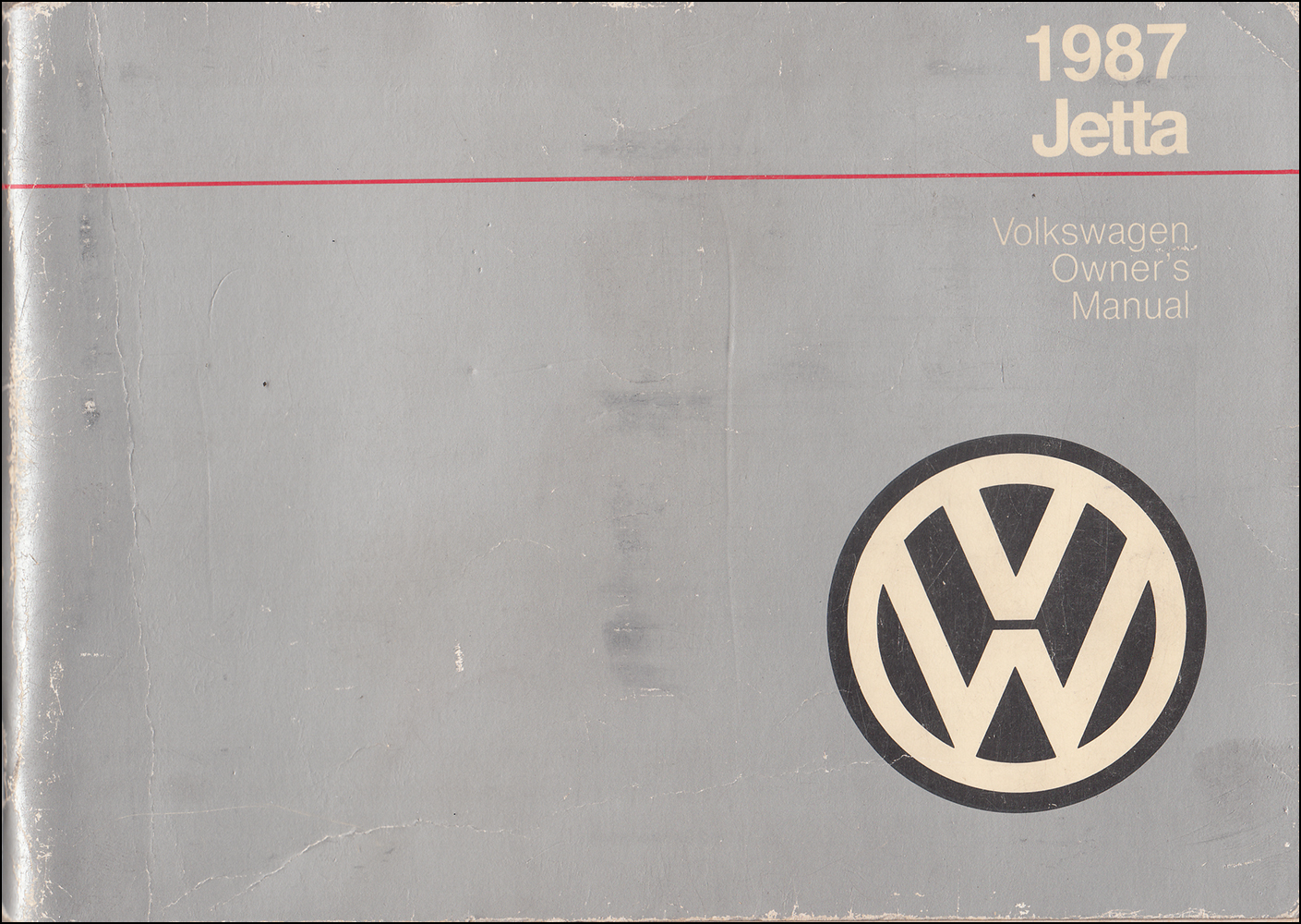 1987 Volkswagen Jetta Owner's Manual Original