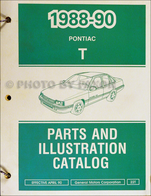 1988-1990 Pontiac LeMans Parts Book Original