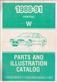 1988-1991 Pontiac Gran Prix Parts Book Original