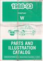 1988-1993 Pontiac Gran Prix Parts Book Original