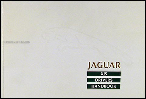 1988 ½ Jaguar XJS Owner's Manual Original 