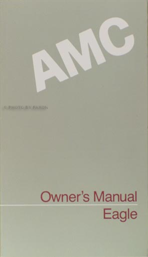 1988 AMC Eagle Owner's Manual Original