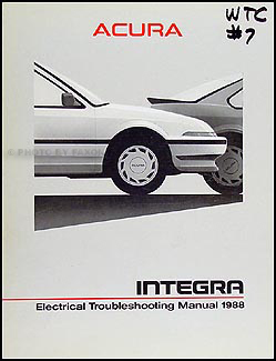 1988 Acura Integra Electrical Troubleshooting Manual Original