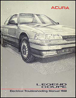 1988 Acura Legend Coupe Electrical Troubleshooting Manual Original