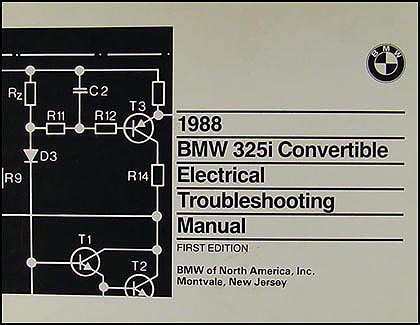 1988 BMW 325i Convertible Electrical Troubleshooting Manual