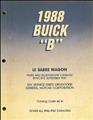 1988 Buick LeSabre Station Wagon Parts Book Original
