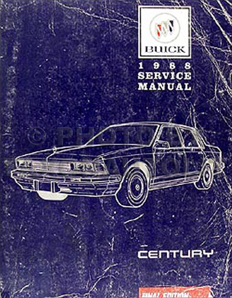 1988 Buick Century Repair Manual Original 
